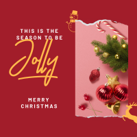 Jolly Christmas Linkedin Post Design