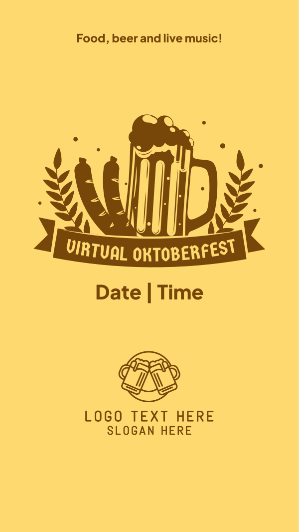 Virtual Oktoberfest Instagram Story Design Image Preview