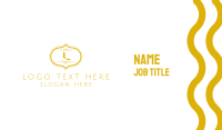 Gold Detailed Lettermark Business Card Design