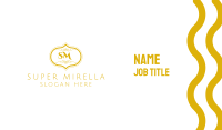 Gold Detailed Lettermark Business Card Image Preview