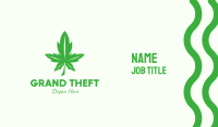 Green Leaf Cannabis Business Card Image Preview