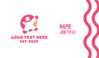 Pink Child Daycare  Business Card Image Preview