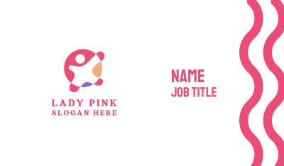 Pink Child Daycare  Business Card Image Preview