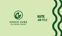 Natural Leaf Emblem  Business Card Image Preview