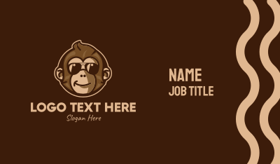 Cool Monkey Mascot  Business Card Image Preview