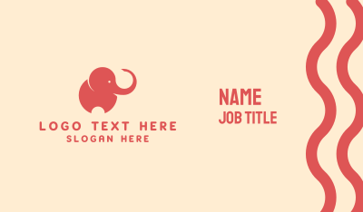 Baby Elephant Logo Business Card Image Preview