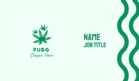 Medicinal Marijuana Leaves Business Card Image Preview