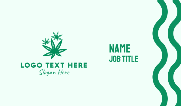 Medicinal Marijuana Leaves Business Card Design Image Preview