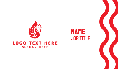 Flame Horse Gaming Business Card Image Preview