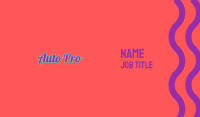 Retro Pop Wordmark Business Card Image Preview