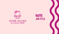 Pink Baby Princess Business Card Image Preview