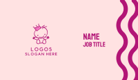 Pink Baby Princess Business Card Image Preview