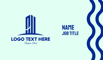 Simple Tall Building  Business Card