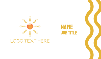 Sun Crop Business Card Image Preview