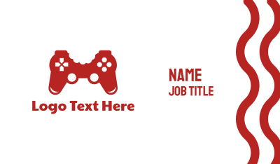 Game Controller Bite Business Card