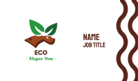 Eco Leaf Elk Business Card Image Preview