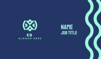 Native Blue Textile Business Card Image Preview