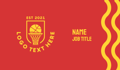 Basketball Hoop Ring Business Card Image Preview