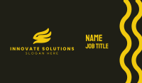 Abstract Yellow Rabbit Business Card Image Preview