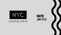 NYC Business Card Design