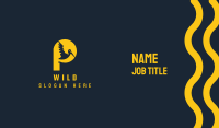 Yellow Pelican Letter P Business Card Image Preview