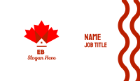 Canadian Maple Leaf Home Business Card Image Preview