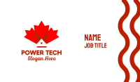 Canadian Maple Leaf Home Business Card Image Preview