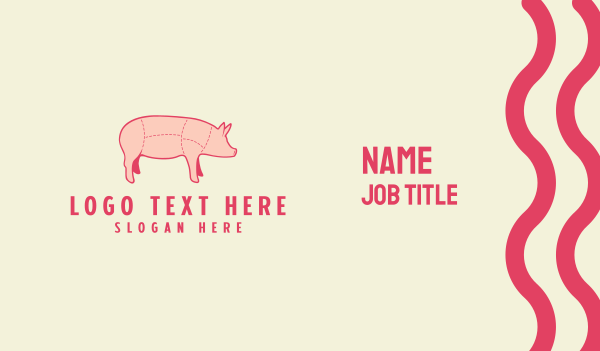 Pig Butcher Meat Shop Business Card Design Image Preview