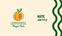 Minimalist Orange Fruit Business Card Image Preview