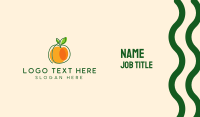 Minimalist Orange Fruit Business Card Image Preview