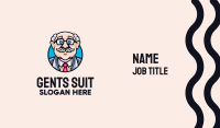 Old Bald Man Business Card Image Preview
