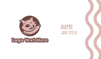 Happy Swine Circle  Business Card Image Preview