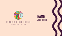 Rainbow Hair Salon  Business Card Preview