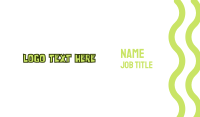 Green & Childish Business Card Image Preview