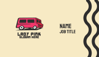 Pink Van Transport Business Card Image Preview