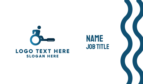 Wheelchair Search Business Card Design Image Preview