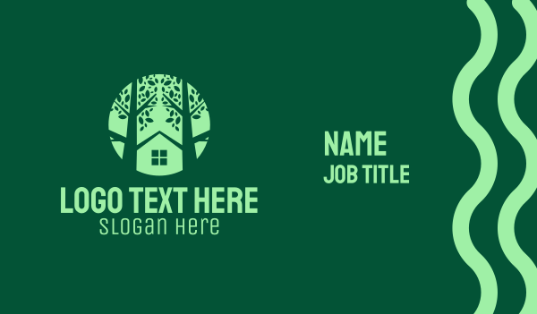 Tree House Property Business Card Design Image Preview