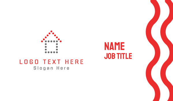 Dot House Business Card Design Image Preview