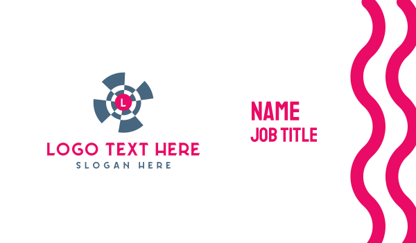 Helix Target Lettermark Business Card Design Image Preview
