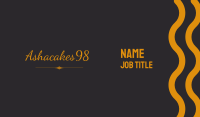 Elegant Cursive  Wordmark Business Card Image Preview