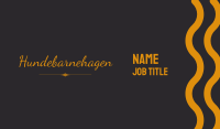 Elegant Cursive  Wordmark Business Card Image Preview