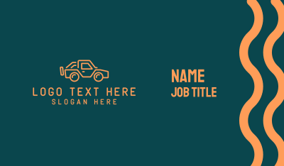 Modern Style Jeep SUV Business Card Image Preview