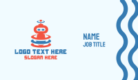 Cute Robot Signal Business Card Image Preview