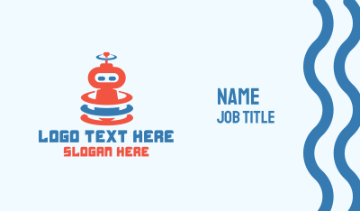 Cute Robot Signal Business Card Image Preview
