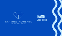 Blue Diamond Letter C Business Card Image Preview