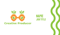 Geek Carrot Glasses Business Card Image Preview