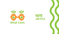 Geek Carrot Glasses Business Card Image Preview