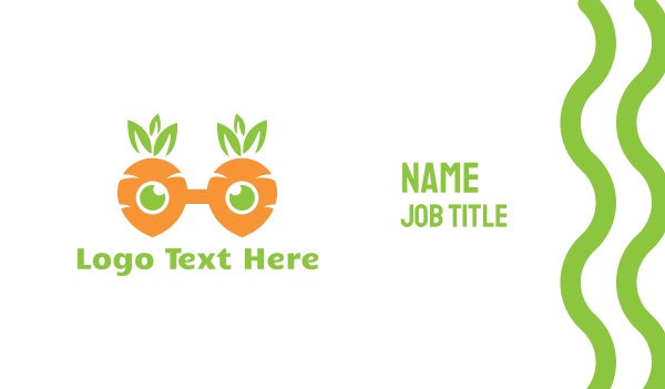 Geek Carrot Glasses Business Card Design Image Preview