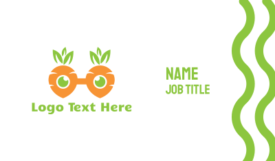 Geek Carrot Glasses Business Card Image Preview