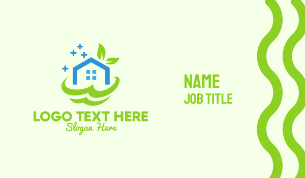 Fresh Clean Eco House Business Card Design Image Preview